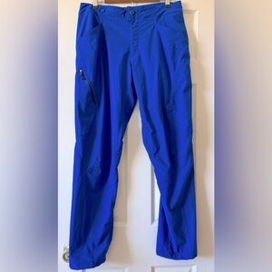 Patagonia Quandary Pants Men Size 34 Straight Leg Hiking Sporty Blue